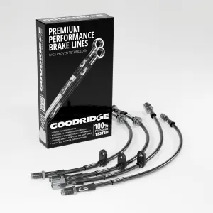 BRAKE HOSE KIT FOR SUBARU IMPREZA TURBO - AFTERMARKET BREMBO CONVERSION 1993-2000