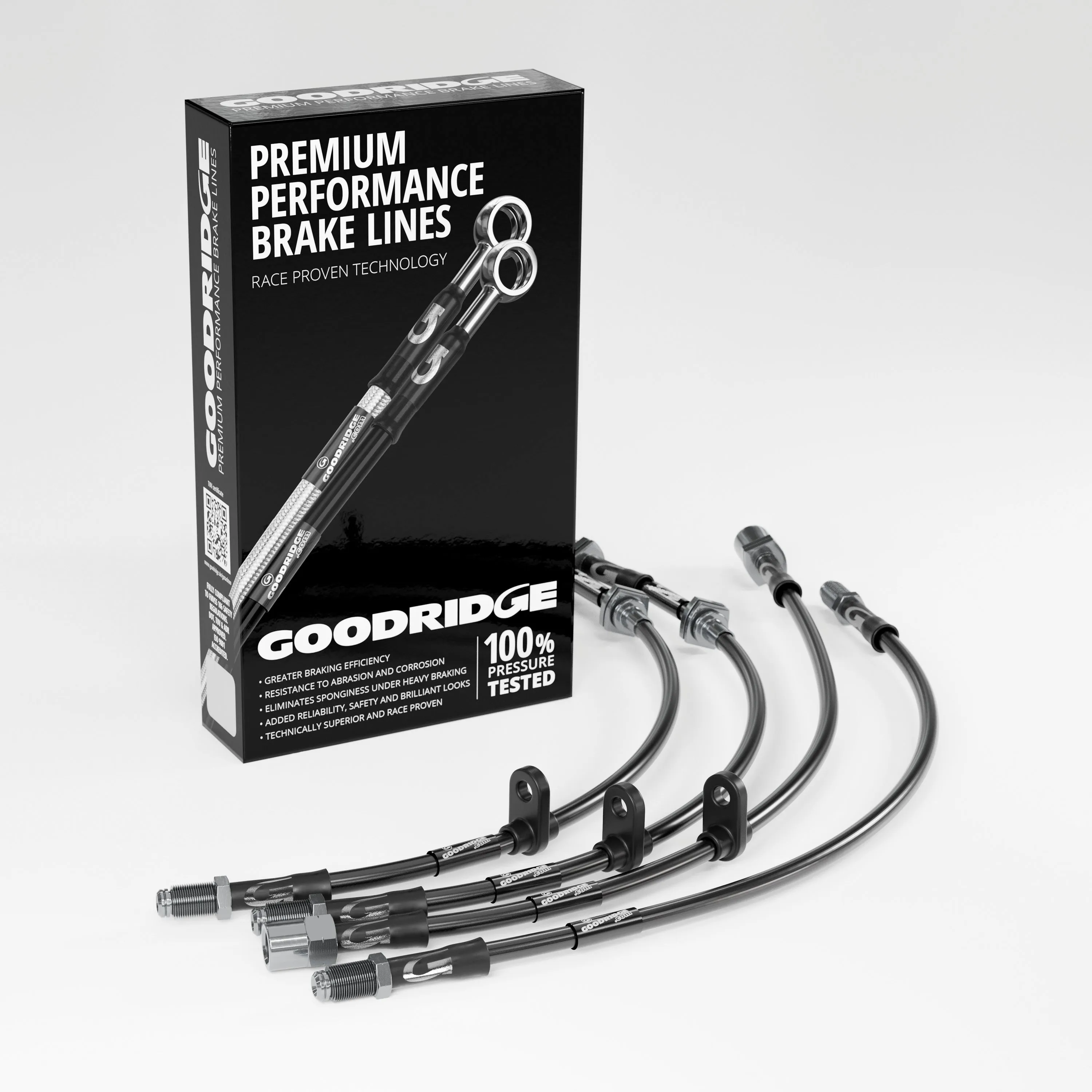 BRAKE HOSE KIT FOR SUBARU IMPREZA TURBO - AFTERMARKET BREMBO CONVERSION 1993-2000