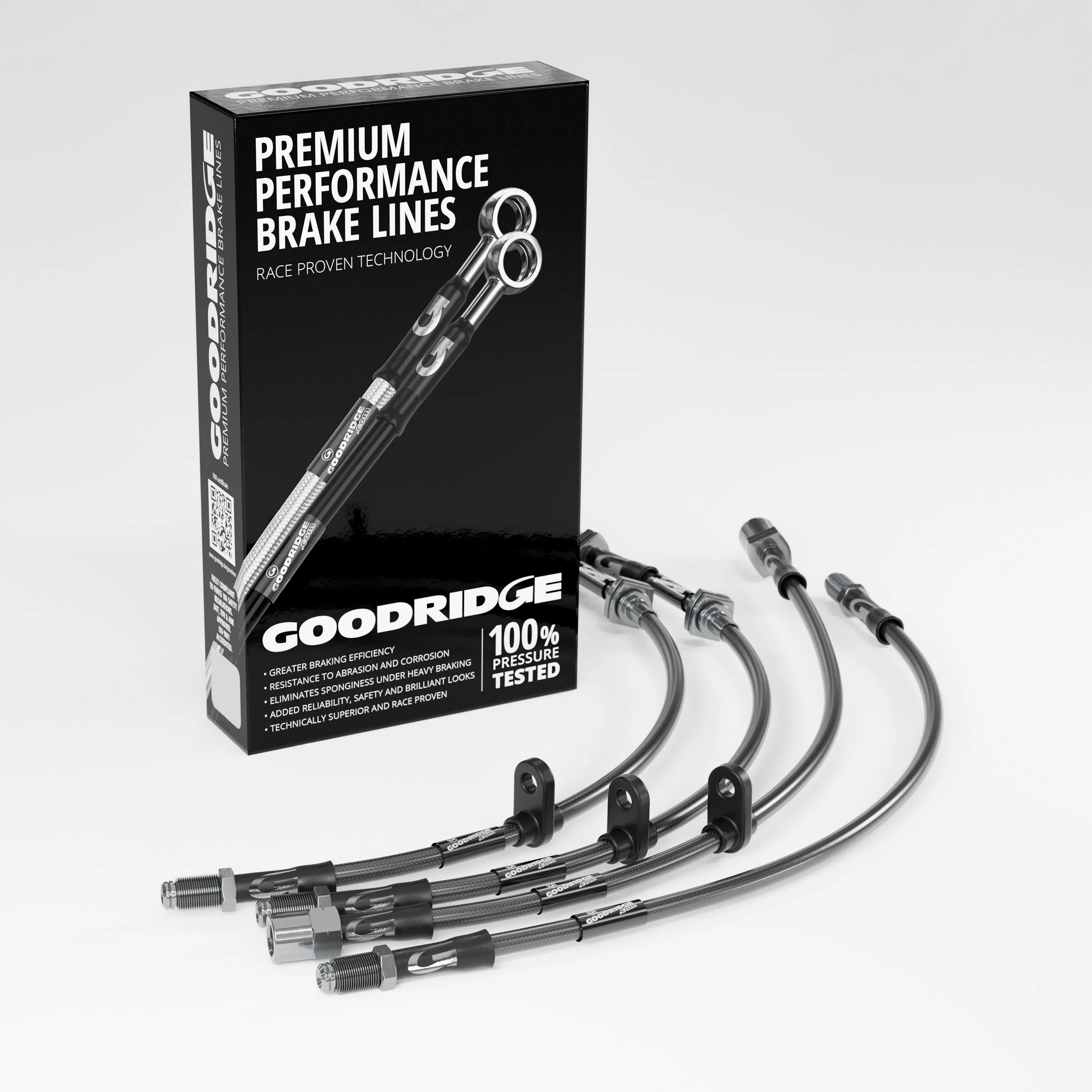 BRAKE HOSE KIT FOR SUBARU IMPREZA TURBO - AFTERMARKET BREMBO CONVERSION 1993-2000