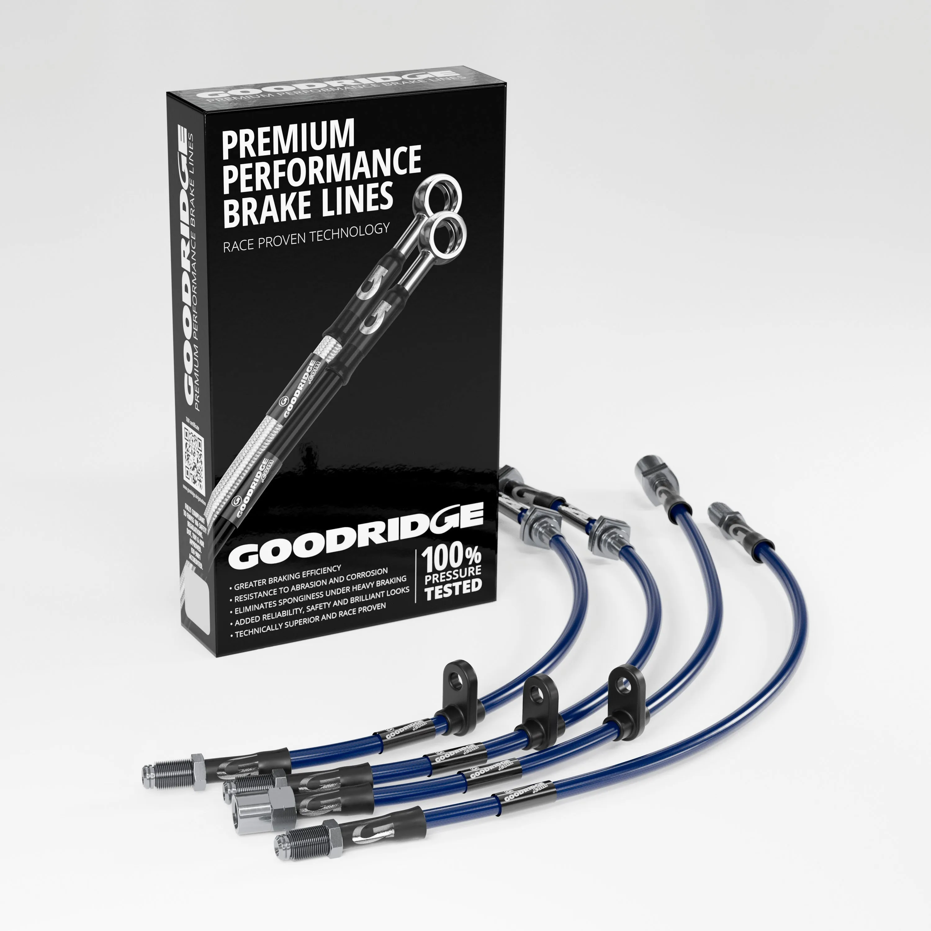 BRAKE HOSE KIT FOR SUBARU IMPREZA TURBO - AFTERMARKET BREMBO CONVERSION 1993-2000