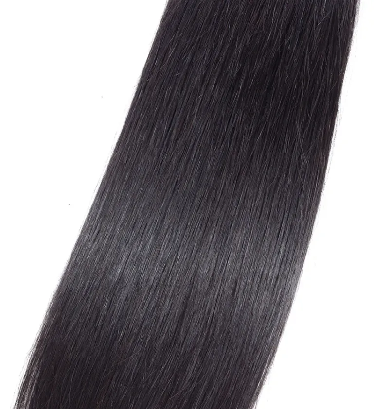Brazilian Straight Bundles With 5×5 Closure 10A Grade 100% Human Remy Hair MYLOCKME