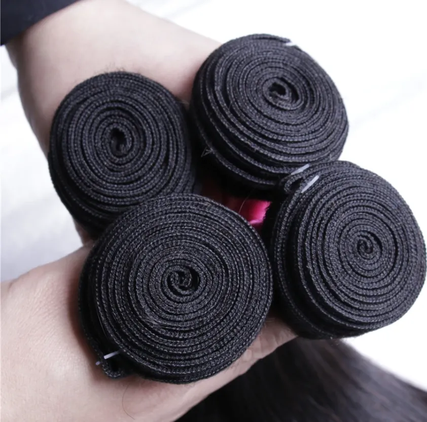 Brazilian Straight Bundles With 5×5 Closure 10A Grade 100% Human Remy Hair MYLOCKME