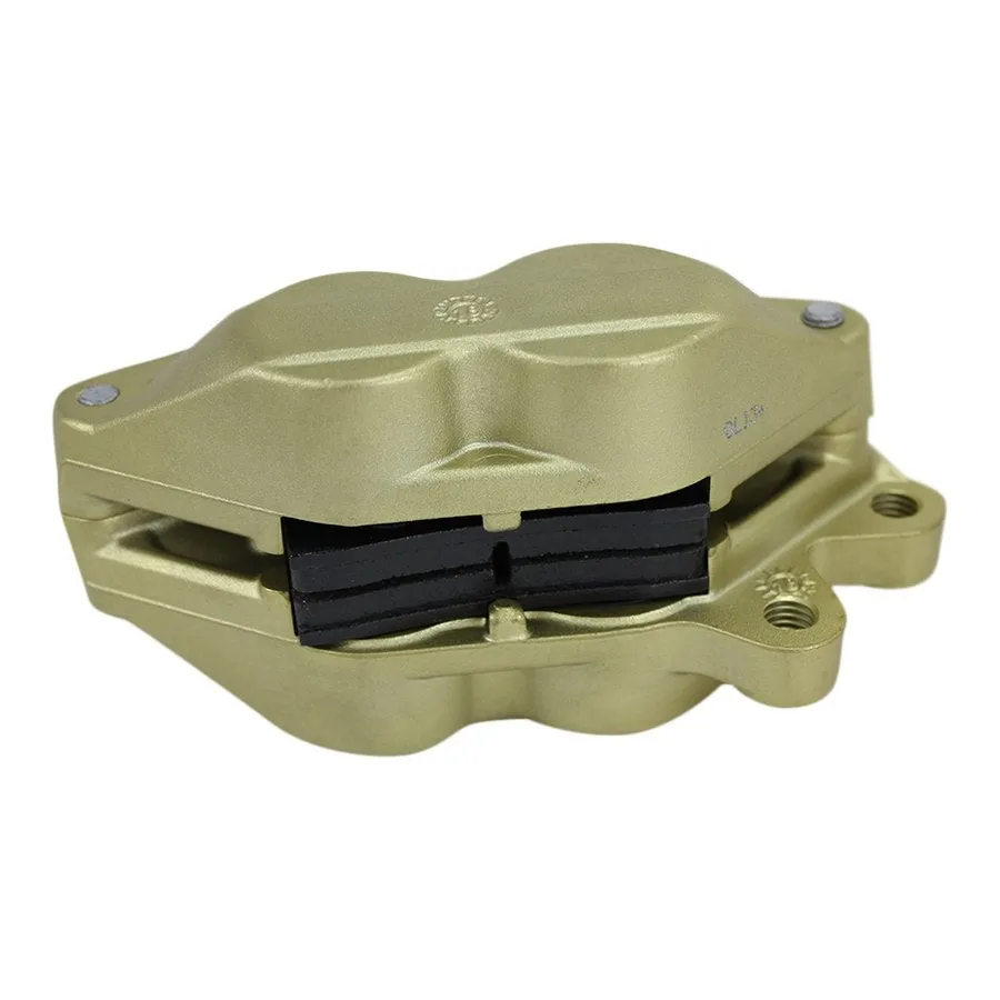 Brembo P4 Axial Brake Caliper Left Side Gold 4 Piston