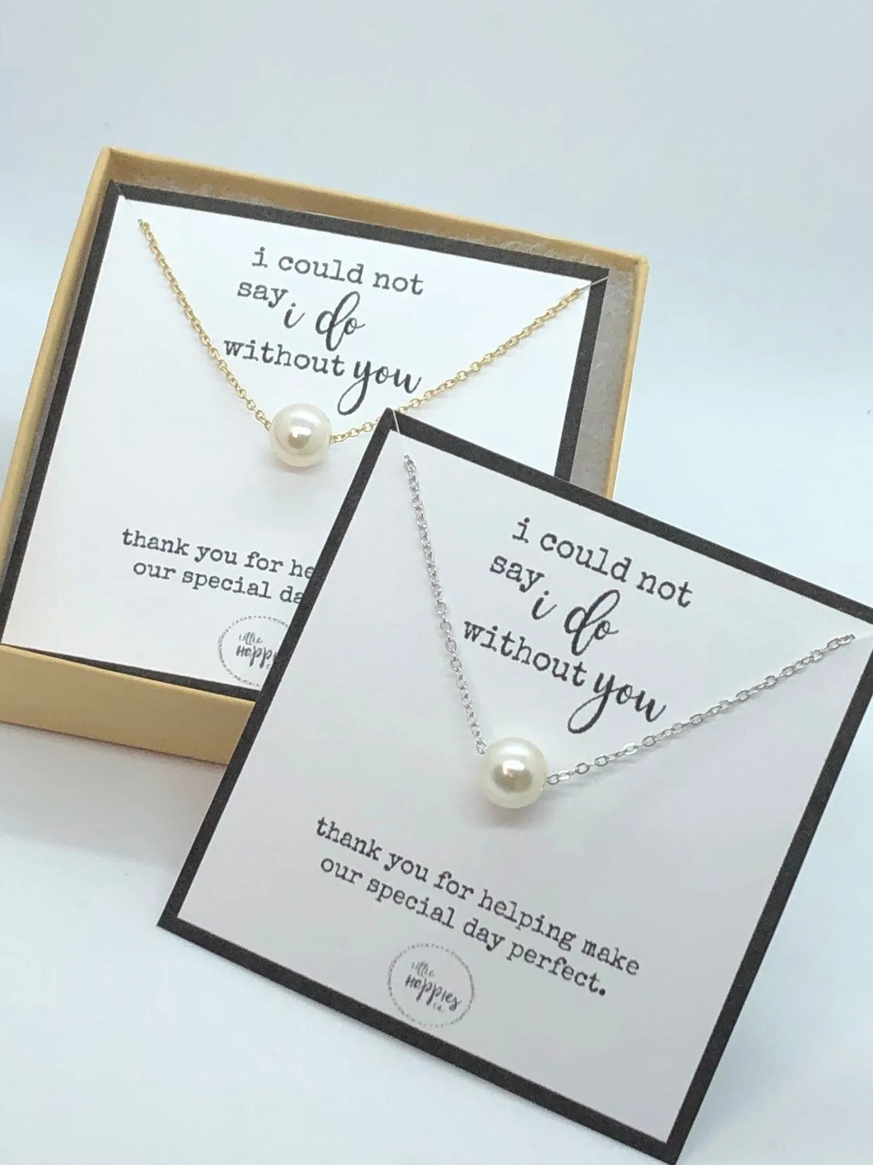 Bridesmaid proposal, bridesmaids gifts, bridesmaid necklace, wedding party gift, I couldn&#39;t say I do without you, gift set for bridesmaid