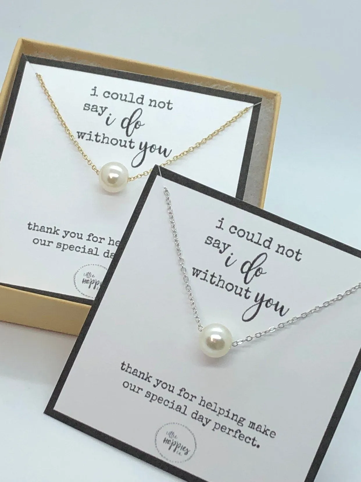 Bridesmaid proposal, bridesmaids gifts, bridesmaid necklace, wedding party gift, I couldn&#39;t say I do without you, gift set for bridesmaid