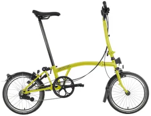 Brompton C Line H6L Black Edition Folding Bike - Yuzu Lime