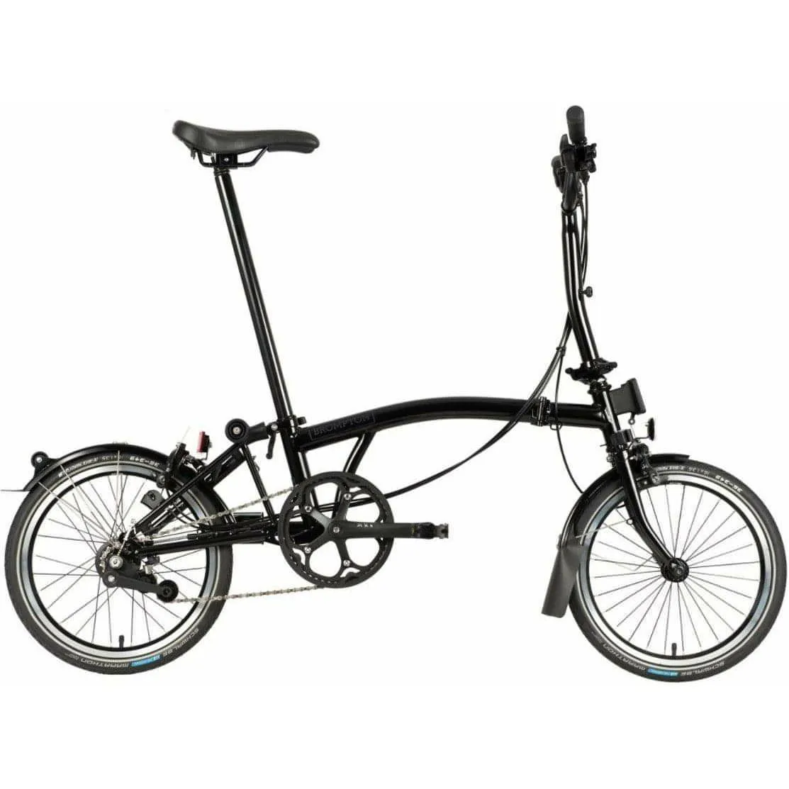 Brompton C Line M6L Black Edition Folding Bike - Black