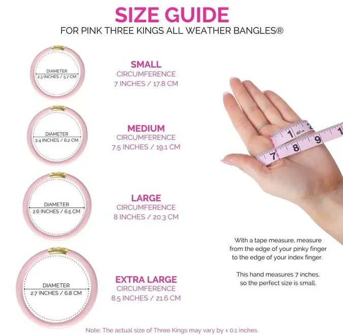 BuDhaGirl Three Kings Bangles Medium - Pink