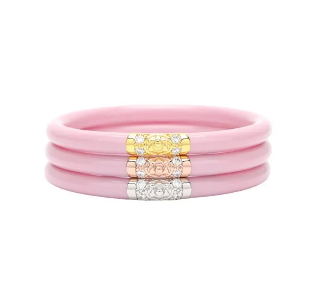 BuDhaGirl Three Kings Bangles Medium - Pink