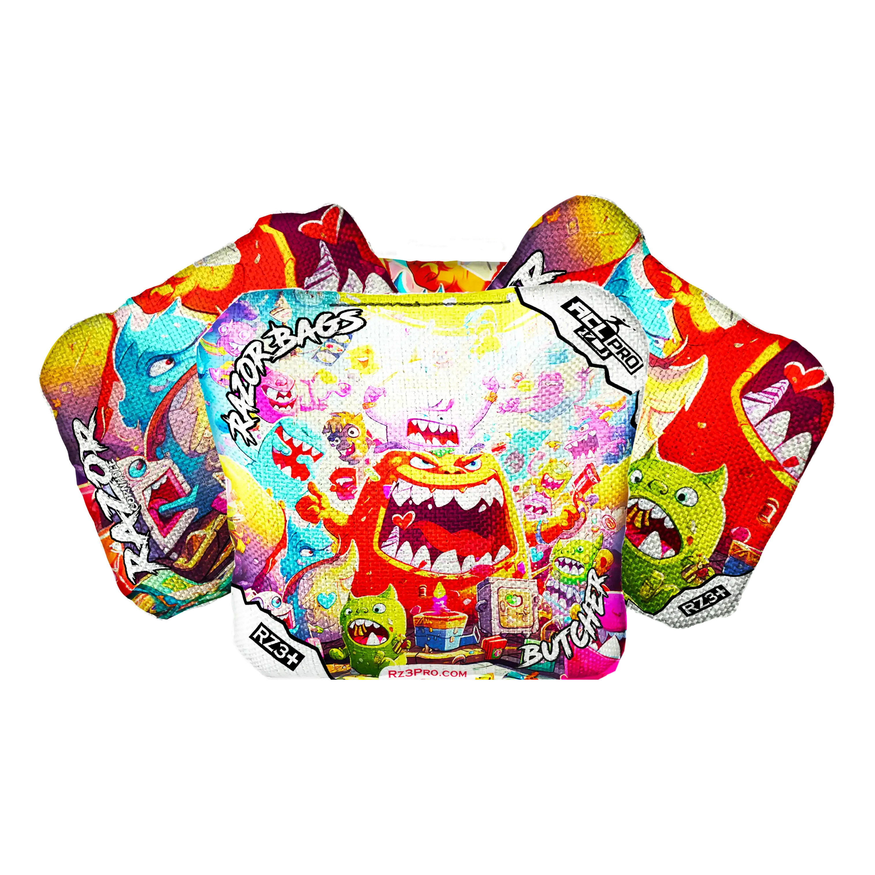Butcher | Monster Party | ACL PRO Razor Cornhole Bags
