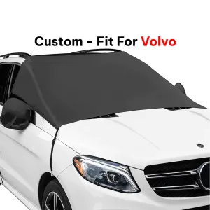 Car Windshield Snow Cover, Custom-Fit For Car, Large Windshield Cover for Ice and Snow Frost with Removable Mirror Cover Protector, Wiper Front Window Protects Windproof UV Sunshade Cover WAOV235