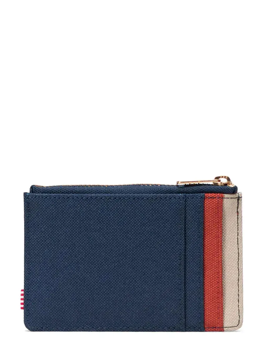 Cartera HERCHEL Oscar Black Iris Red Ochre Twill