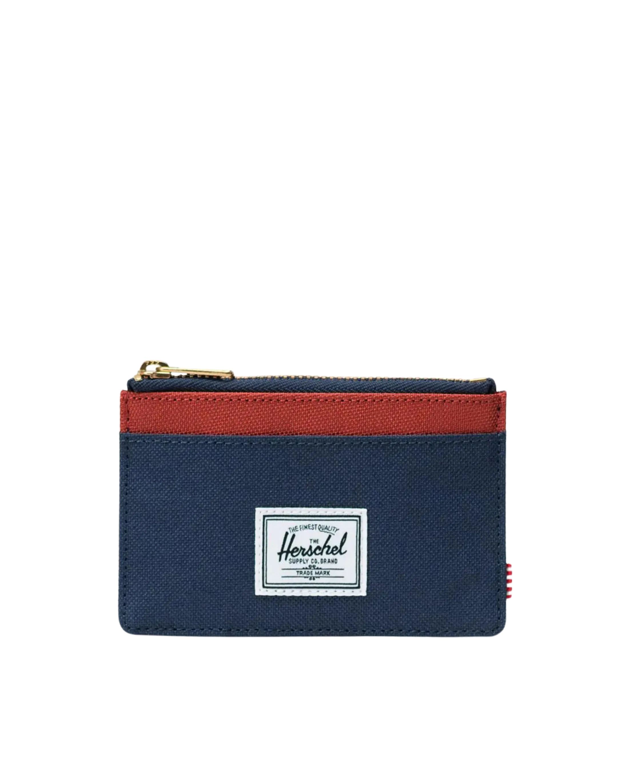 Cartera HERCHEL Oscar Black Iris Red Ochre Twill