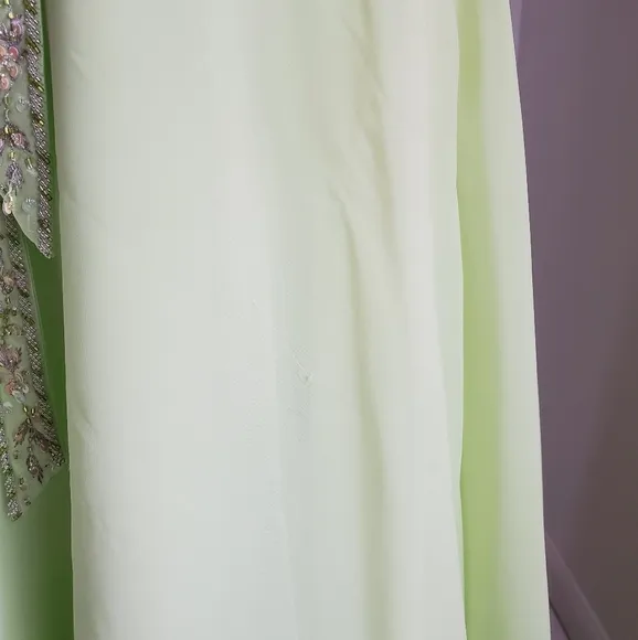 Cassandra Stone Lime Green Strapless Formal Gown Prom Dress