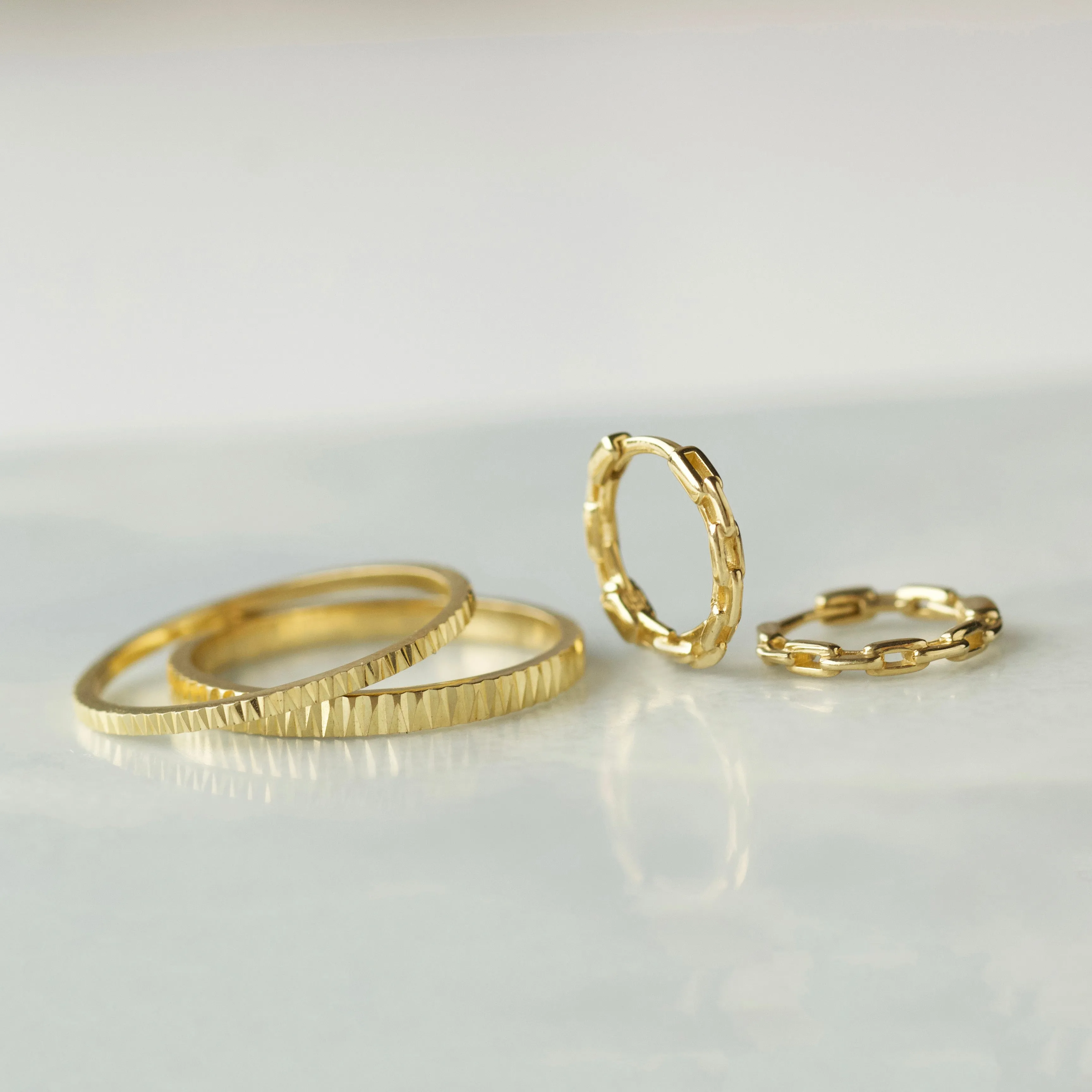 Chain Hoop Earrings