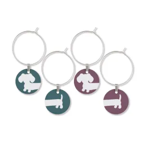 Cheeky Wiener Dog Wine Glass Charms