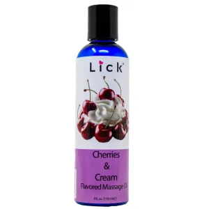 Cherries and Cream Flavored Massage Oil
