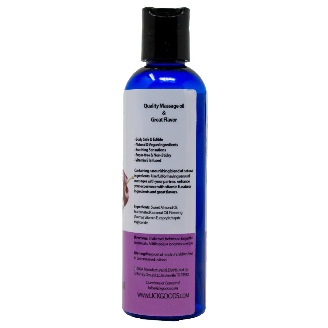 Cherries and Cream Flavored Massage Oil