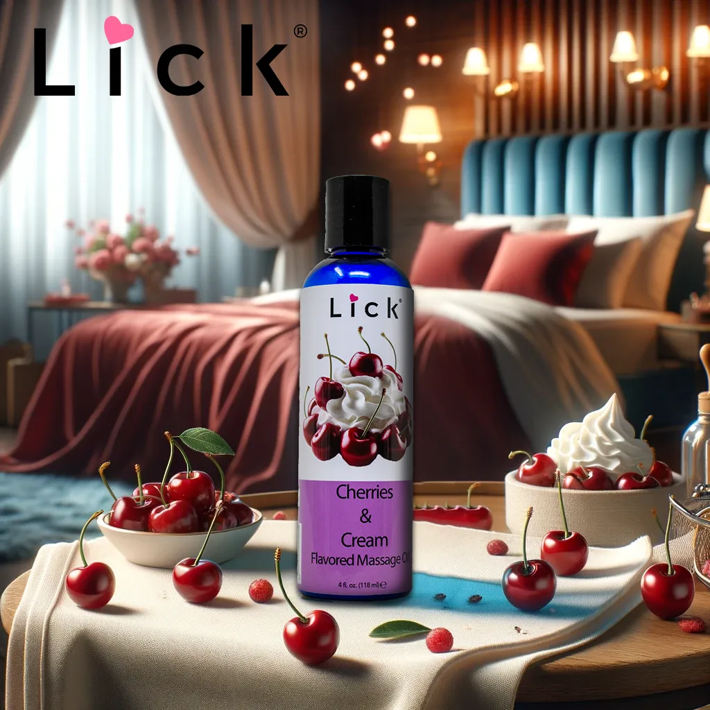 Cherries and Cream Flavored Massage Oil