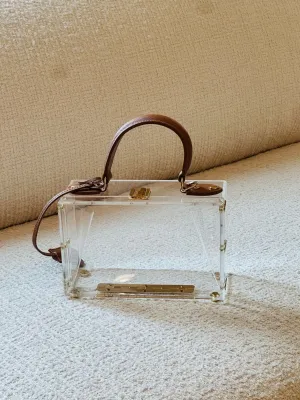 Clear Pillbox Purse