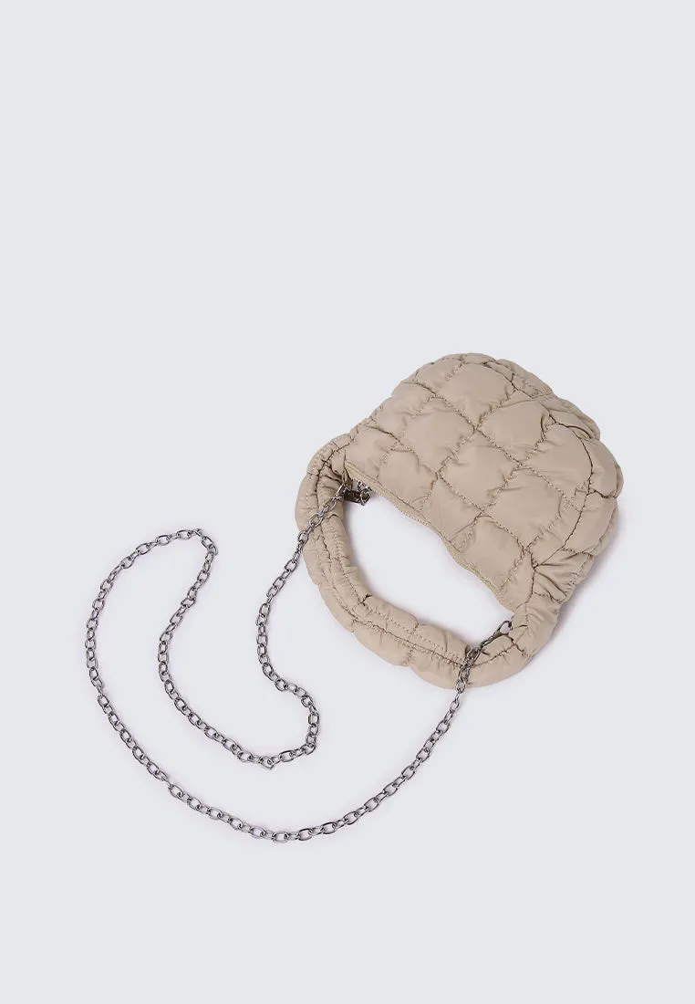 Cloe Mini Quilted Crossbody (Khaki)