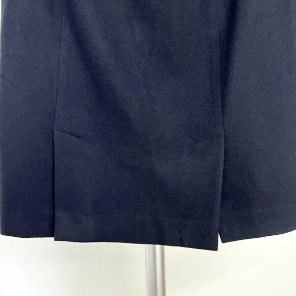 Club Monaco Navy Wool Blend Lined Pencil Skirt Sz 6