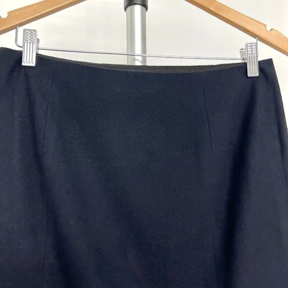 Club Monaco Navy Wool Blend Lined Pencil Skirt Sz 6