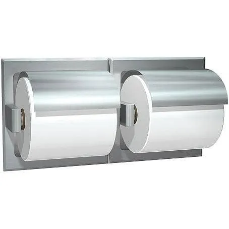 Commercial Toilet Paper Dispenser w/ Hood, Surface-Mounted, Stainless Steel w/ Satin Finish ASI 74022-HSSM-R-009