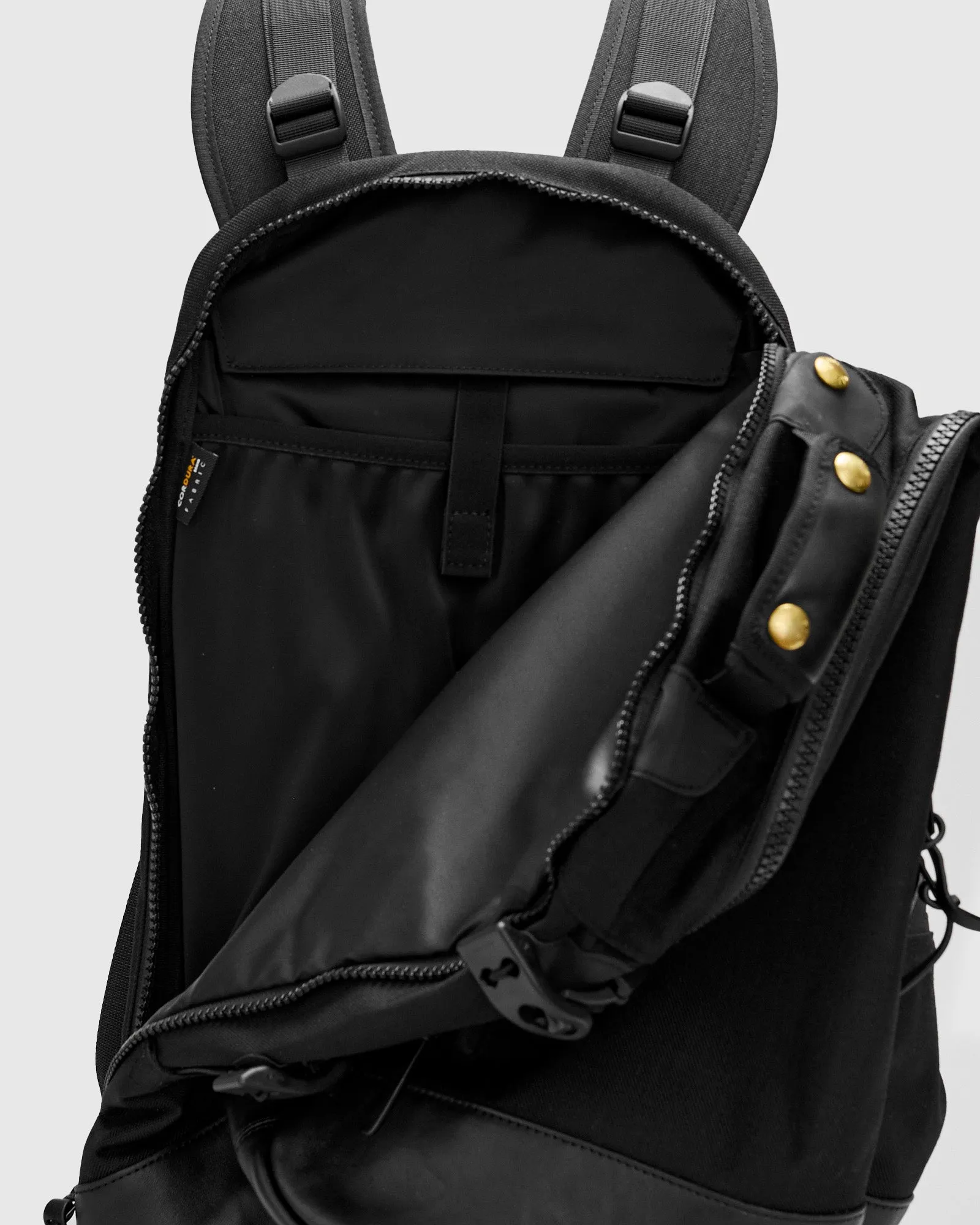 Cordura 20L Backpack in Black Lambskin