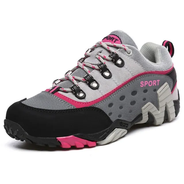 Couple Outdoor Hiking Shoes Men Waterproof Breathable Hunting Trekking Shoes Brand Genuine Leather Sport Climbing Sneakers