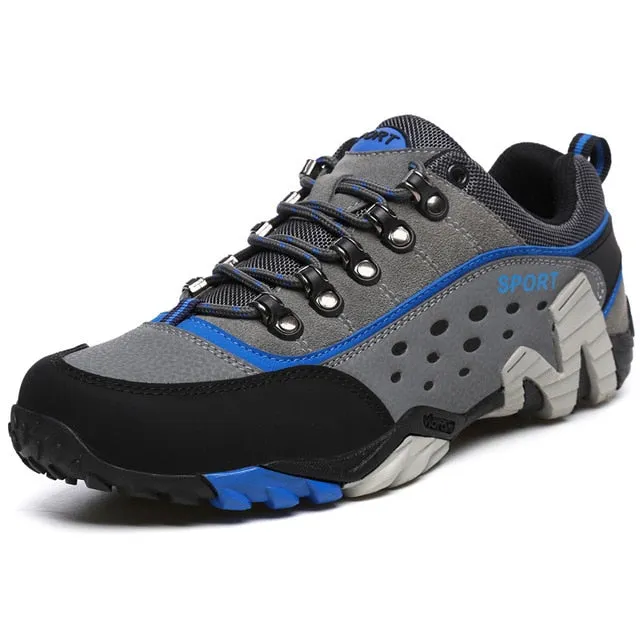 Couple Outdoor Hiking Shoes Men Waterproof Breathable Hunting Trekking Shoes Brand Genuine Leather Sport Climbing Sneakers