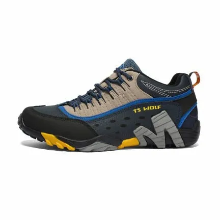 Couple Outdoor Hiking Shoes Men Waterproof Breathable Hunting Trekking Shoes Brand Genuine Leather Sport Climbing Sneakers
