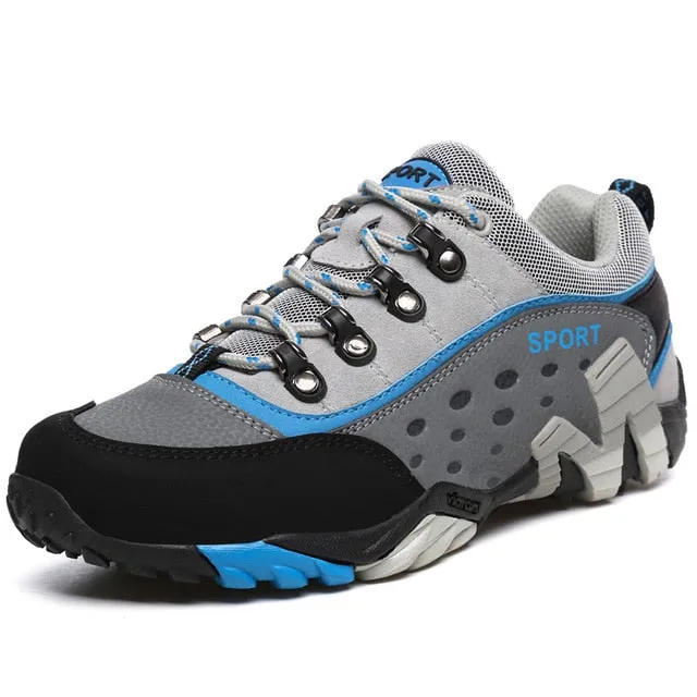 Couple Outdoor Hiking Shoes Men Waterproof Breathable Hunting Trekking Shoes Brand Genuine Leather Sport Climbing Sneakers