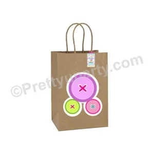 Cute As A Button Gift Bags - Pack of 10