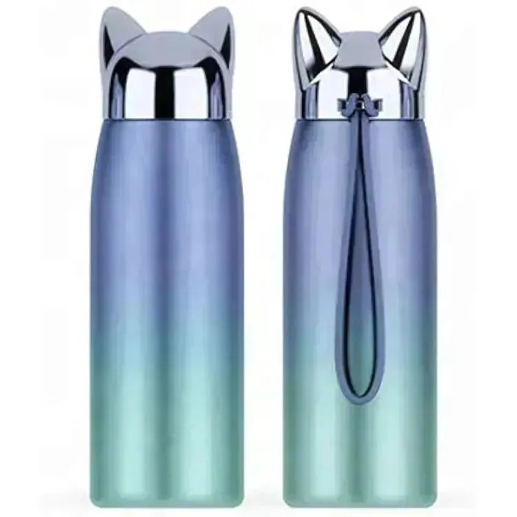 Cute Cat Fox Ears Insulated Bottle (300 ml)