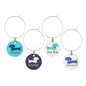 Dachshund Wine Glass Charms
