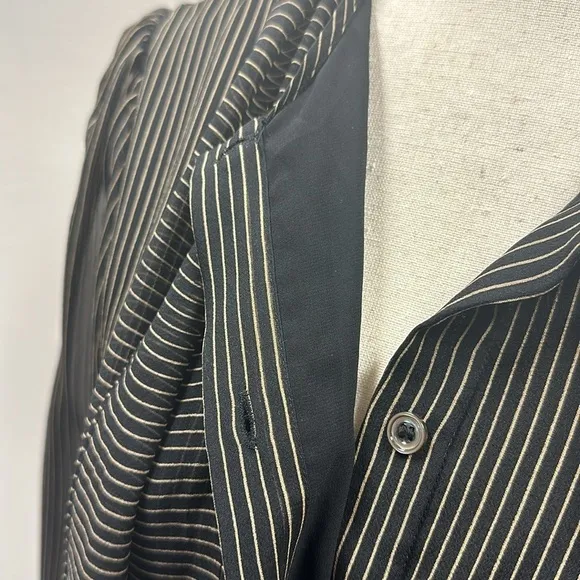 Diane von Furstenberg 'Arabella' Pinstripe Silk Dress Sz 8 Professional Timeless