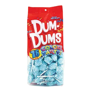 Dum Dum Color Party Bag Light Blue Blueraspberry