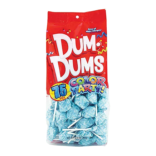 Dum Dum Color Party Bag Light Blue Blueraspberry
