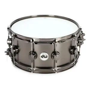 DW Collector's Series® 14"x6.5" Satin Black Nickel over Brass with Black Nickel Hardware