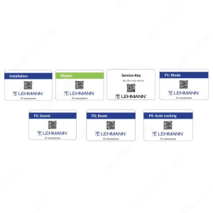 Ensemble de cartes de programmation RFID