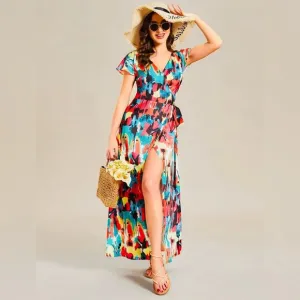 EVER PRETTY ~ Women’s Multi color lightweight maxi dress size M