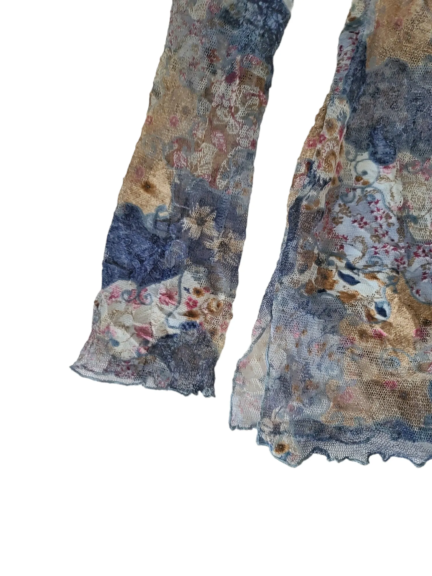 Fairy mesh y2k flowers top