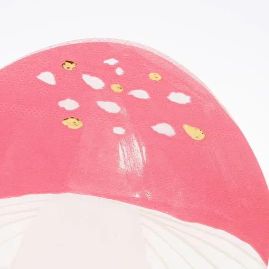 Fairy Mushroom Napkins (x 16)
