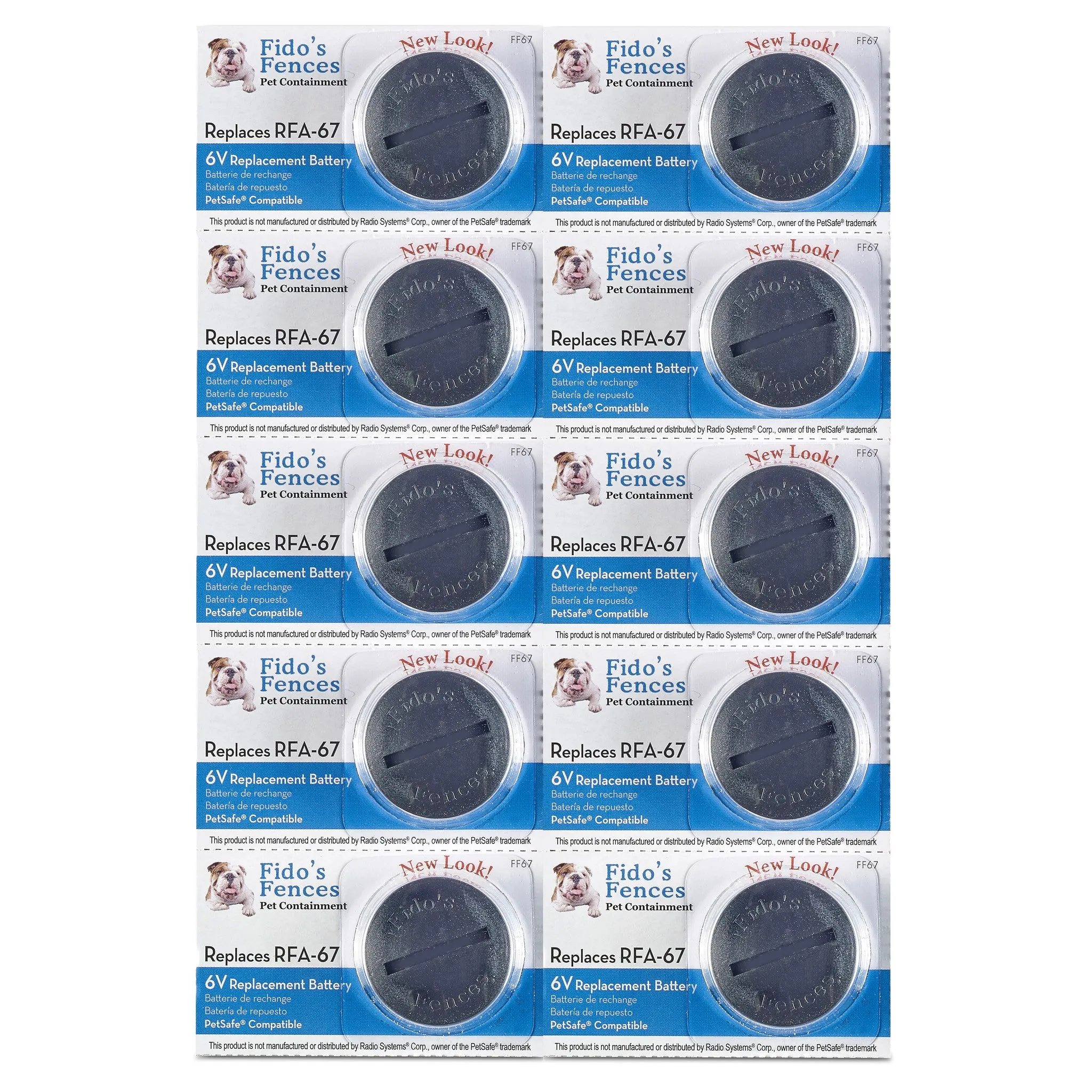 FF-67 Petsafe Compatible Battery 10 Pack