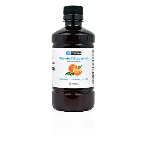 FitFormula Liposomal Vitamin C Liquid – Very High Absorption Liquid Formula – Immune System Support and Collagen Booster Supplement – Vegetarian Dietary Supplement – 60 Servings – 300 ml (10.15 fl oz)