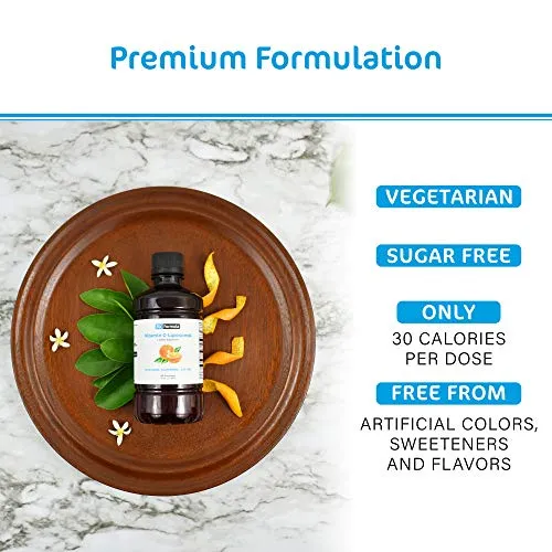 FitFormula Liposomal Vitamin C Liquid – Very High Absorption Liquid Formula – Immune System Support and Collagen Booster Supplement – Vegetarian Dietary Supplement – 60 Servings – 300 ml (10.15 fl oz)