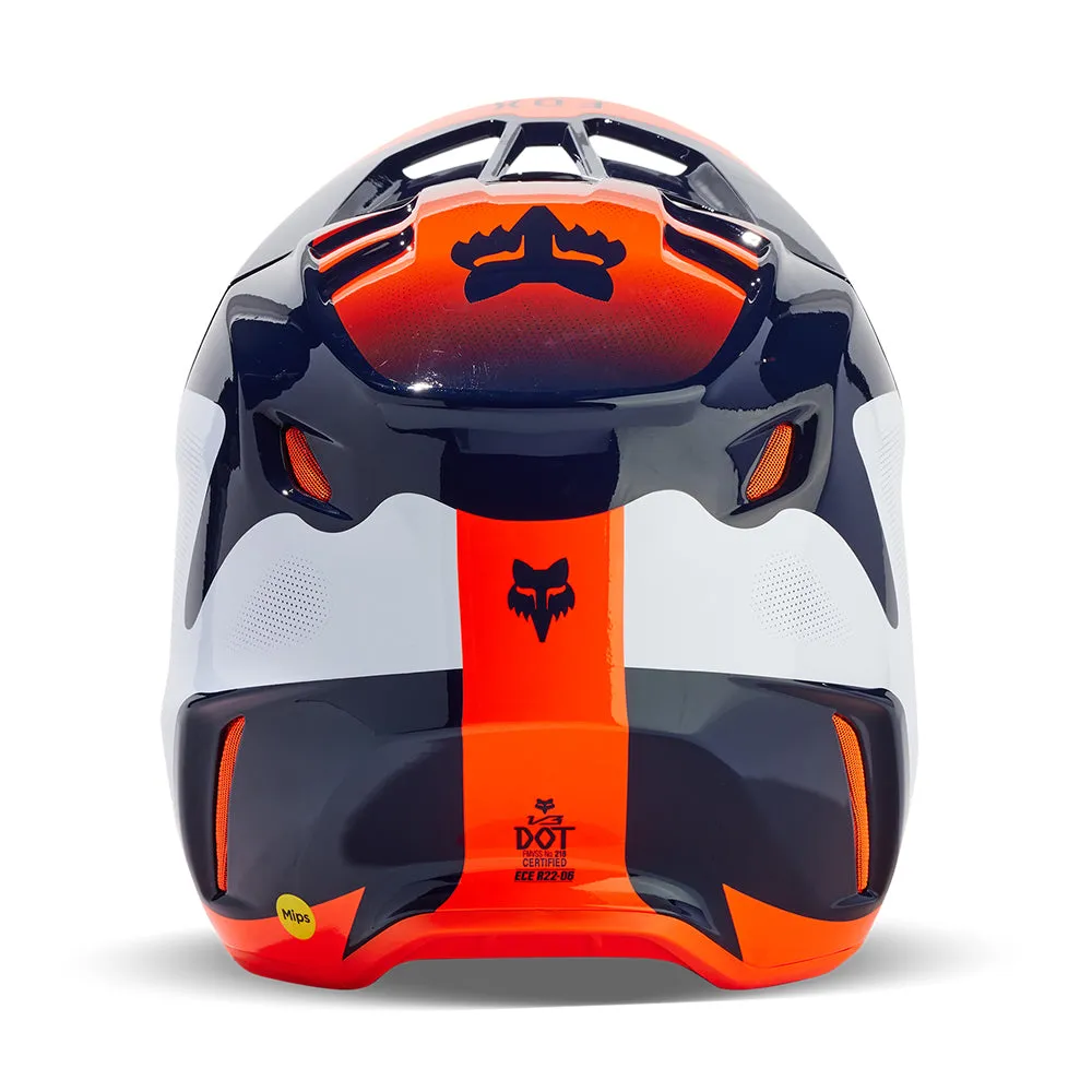 FOX V3 REVISE HELMET MIPS CE [NAVY/ORANGE]