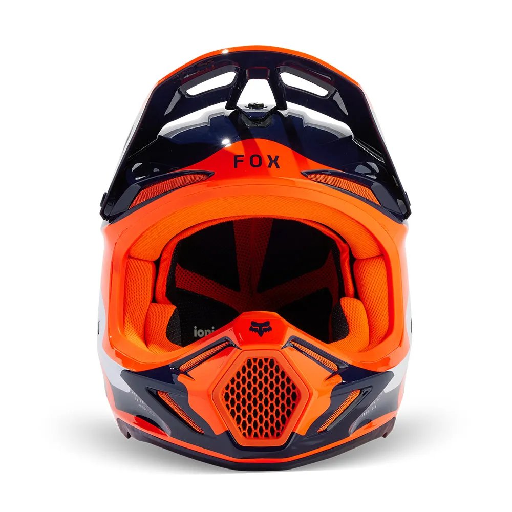 FOX V3 REVISE HELMET MIPS CE [NAVY/ORANGE]