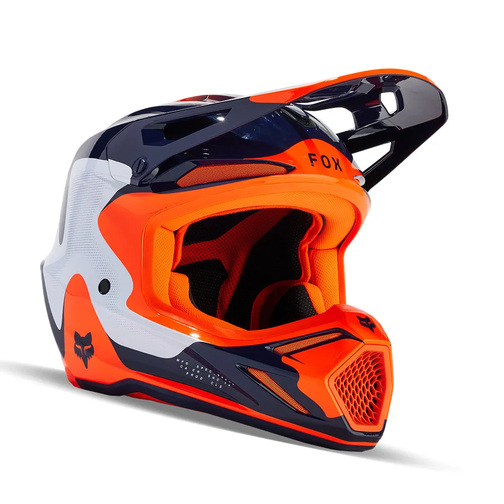 FOX V3 REVISE HELMET MIPS CE [NAVY/ORANGE]